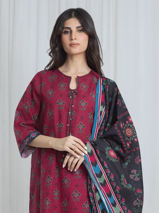 ALLURE | Unstitched 3PC Khaddar - EWU6A3-37069-3P