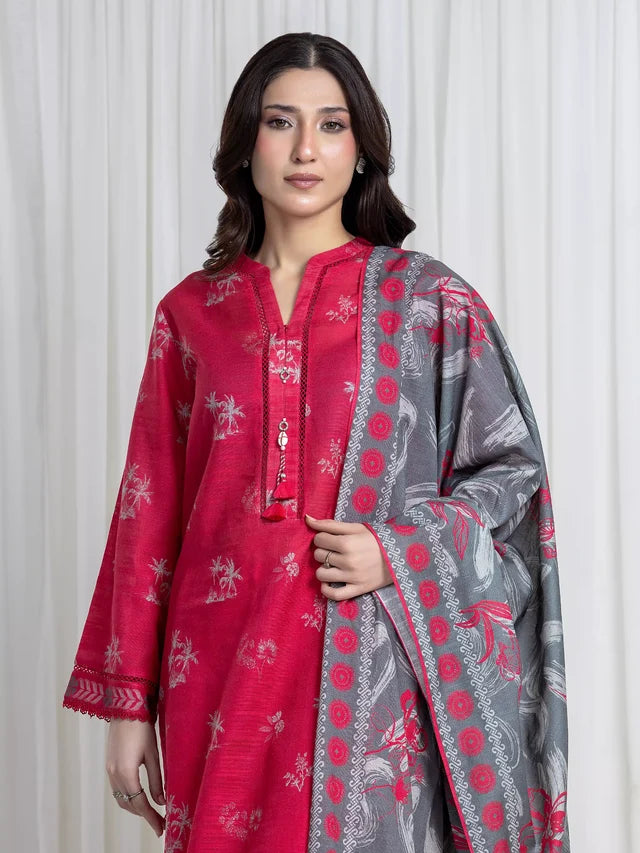 ALLURE | Unstitched 3PC Khaddar - EWU6A3-37186-3P