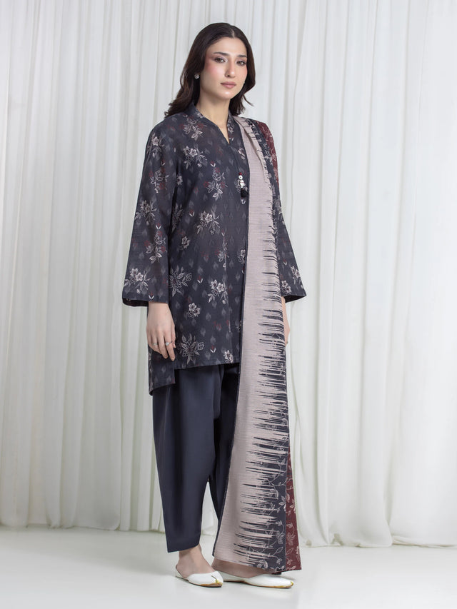 ALLURE | Unstitched 3PC Khaddar - EWU6A3-37135-3P