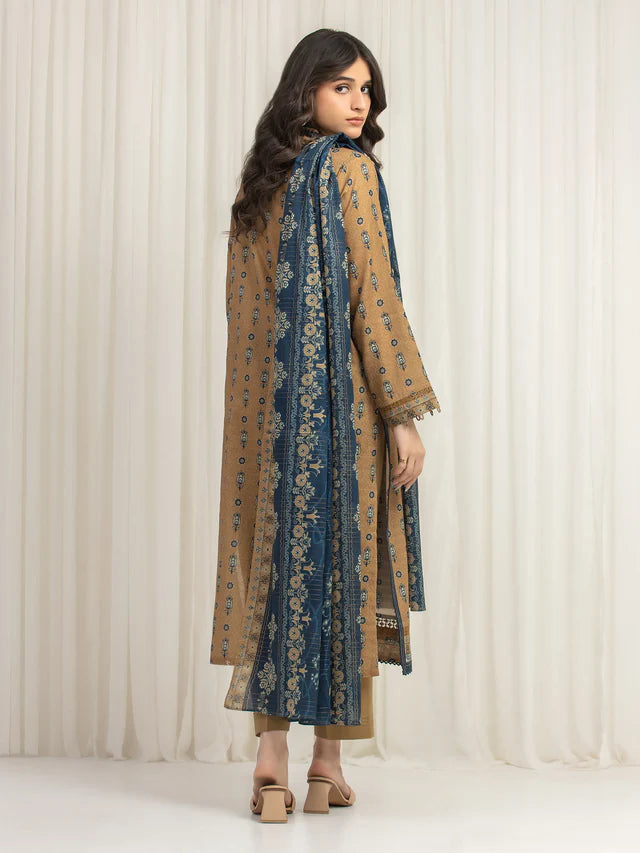 MERAK ZARI | Unstitched 3PC lawn  EWU6M6-032-3P