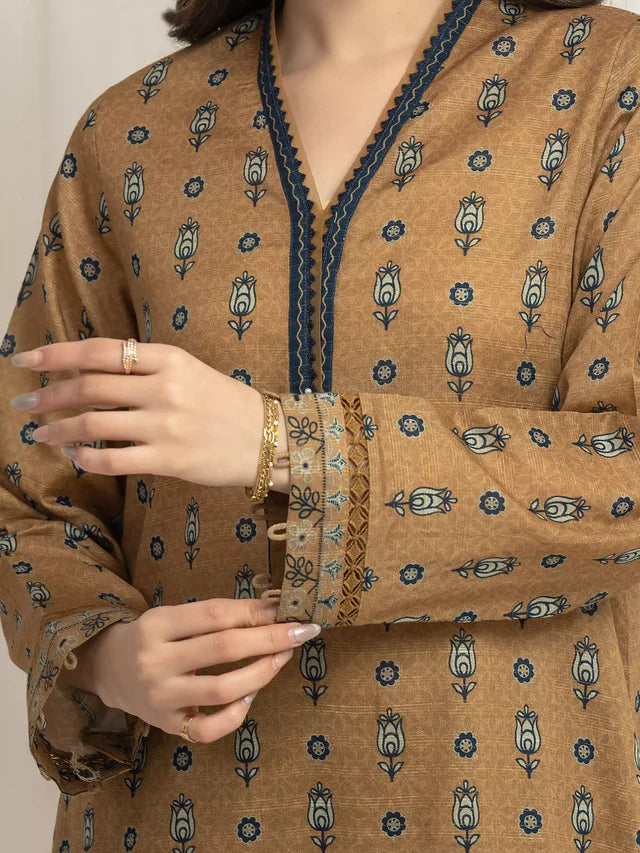 MERAK ZARI | Unstitched 3PC lawn  EWU6M6-032-3P