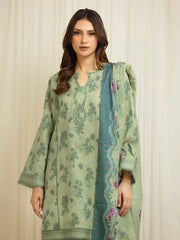 MERAK ZARI | Unstitched 3PC lawn EWU6M6-050-3P