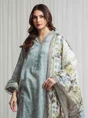 MERAK ZARI | Unstitched 3PC lawn EWU6M6-093-3P