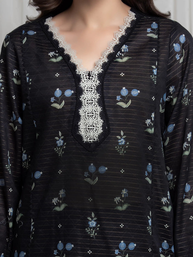 MERAK ZARI | Unstitched 3PC lawn  EWU6M6-061-3P