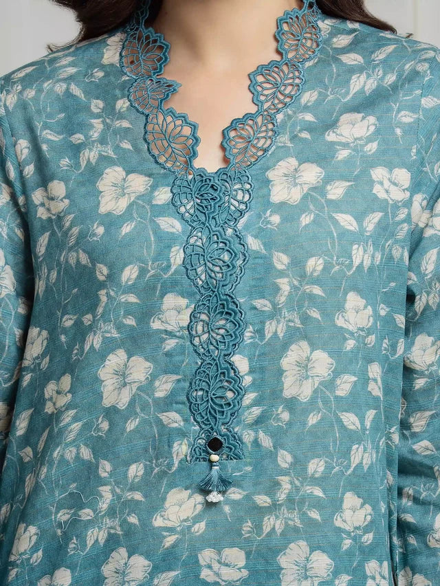 MERAK ZARI | Unstitched 3PC lawn  EWU6M6-097-3P