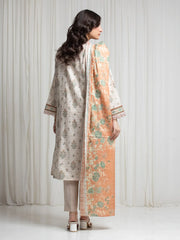 MERAK ZARI | Unstitched 3PC lawn EWU6M6-105-3P