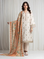 MERAK ZARI | Unstitched 3PC lawn EWU6M6-105-3P