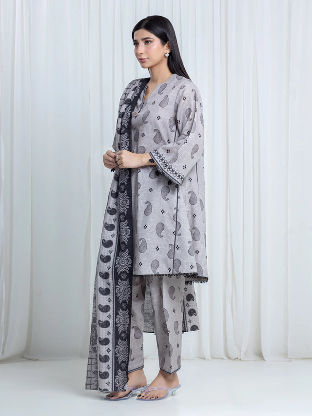 ALLURE | Unstitched 3PC Khaddar - EWU6A3-37209-3P