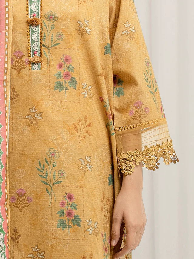 MERAK ZARI | Unstitched 3PC lawn  EWU6M6-053-3P