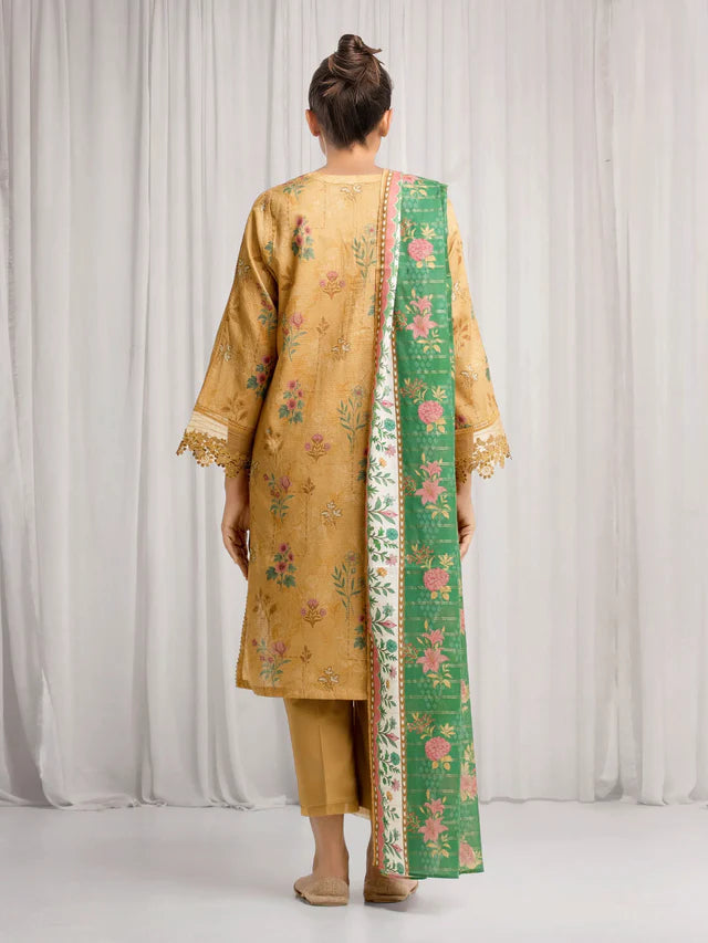 MERAK ZARI | Unstitched 3PC lawn  EWU6M6-053-3P