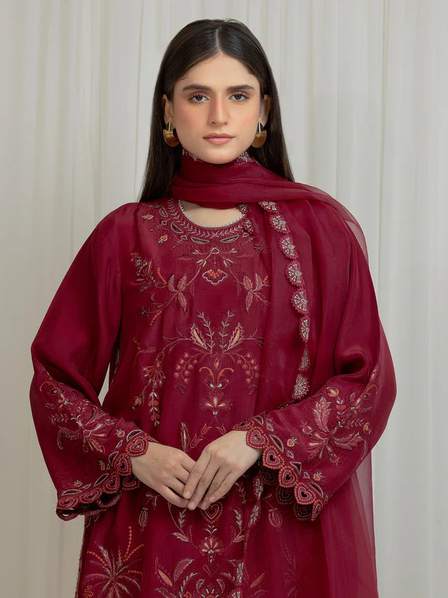 Festive Embroidered | Unstitched 3PC lawn EWU6V24-32102-3P