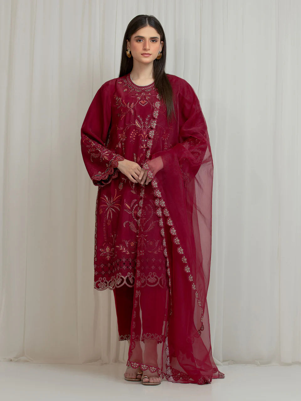 Festive Embroidered | Unstitched 3PC lawn EWU6V24-32102-3P