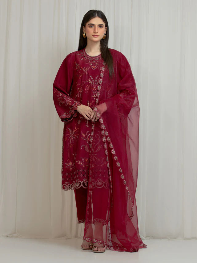 Festive Embroidered | Unstitched 3PC lawn EWU6V24-32102-3P