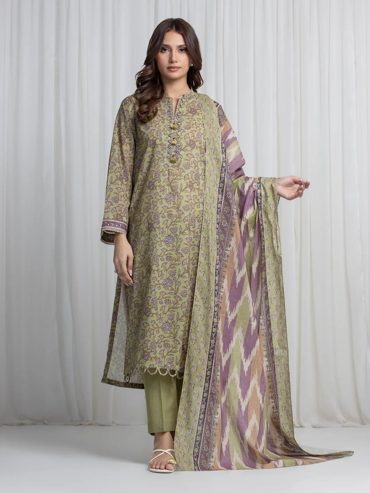 ALLURE | Unstitched 3PC Khaddar - EWU6A3-37016-3P