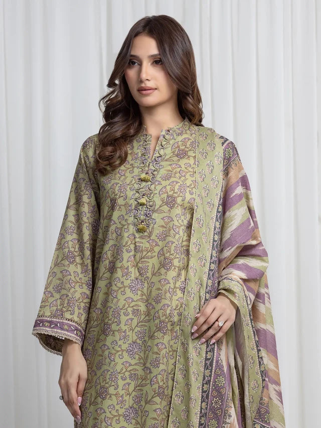 ALLURE | Unstitched 3PC Khaddar - EWU6A3-37016-3P