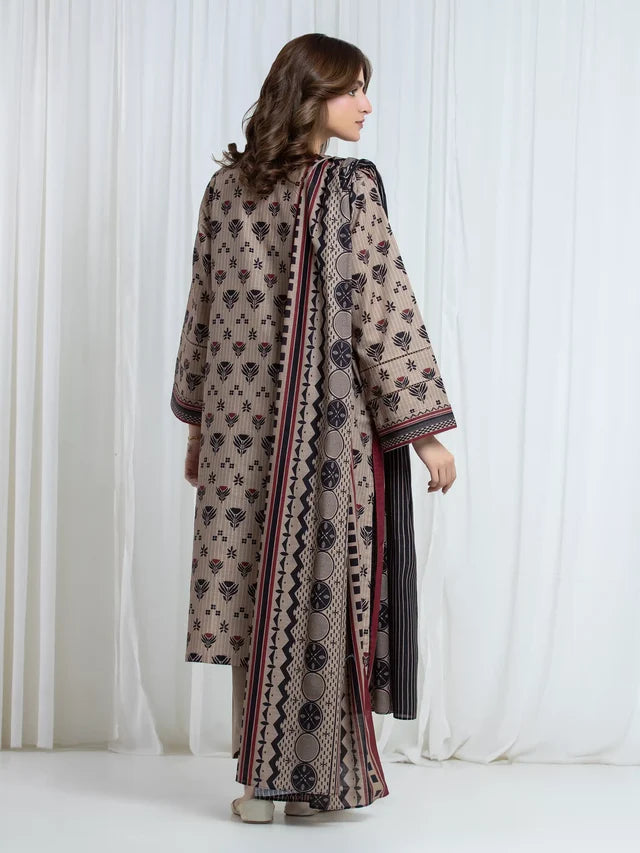 ALLURE | Unstitched 3PC Khaddar - EWU6A3-37104-3P