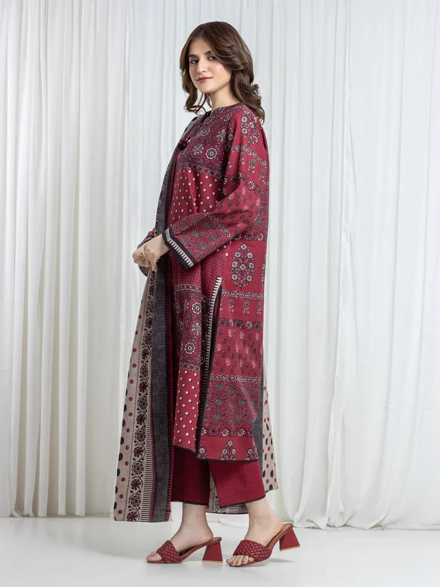 ALLURE | Unstitched 3PC Khaddar - EWU6A3-37107-3P