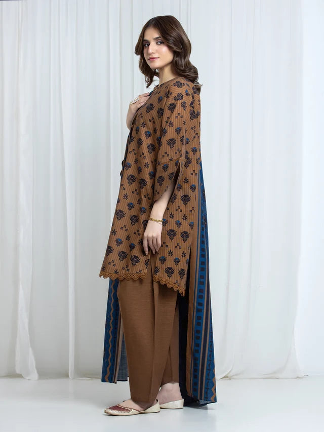 ALLURE | Unstitched 3PC Khaddar - EWU6A3-37103-3P