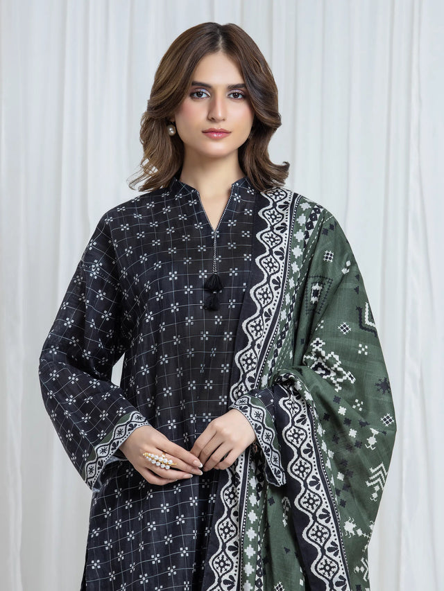 ALLURE | Unstitched 3PC Khaddar - EWU6A3-37174-3P