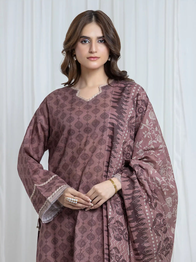 ALLURE | Unstitched 3PC Khaddar - EWU6A3-37172-3P