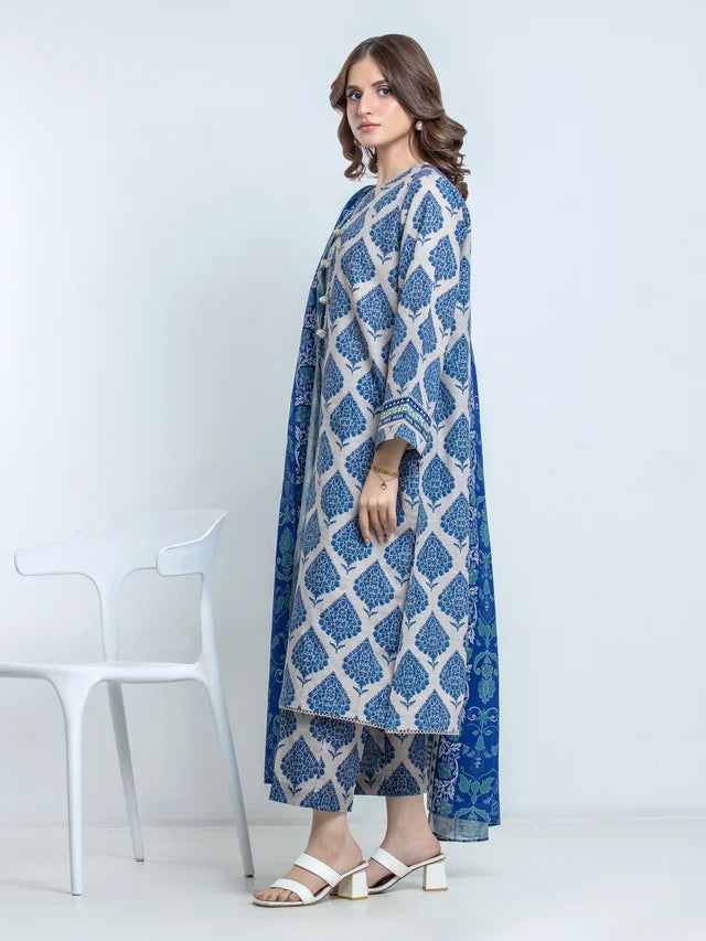 ALLURE | Unstitched 3PC Khaddar - EWU6A3-37177-3P