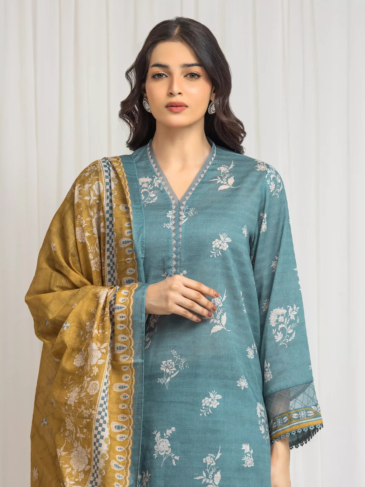 MERAK ZARI | Unstitched 3PC lawn  EWU6M6-029-3P