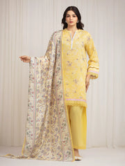 MERAK ZARI | Unstitched 3PC lawn EWU6M6-027-3P