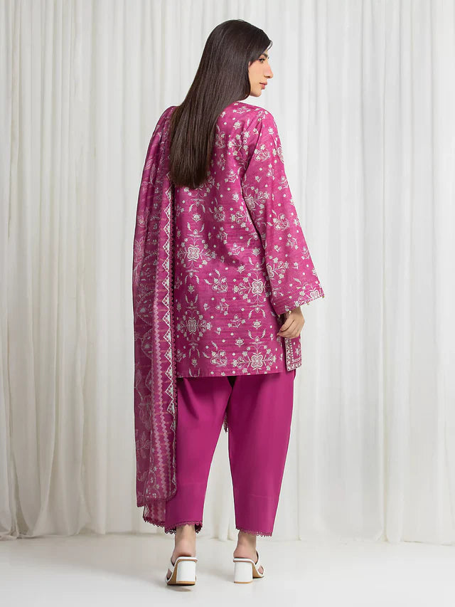 MERAK ZARI | Unstitched 3PC lawn EWU6M6-070-3P
