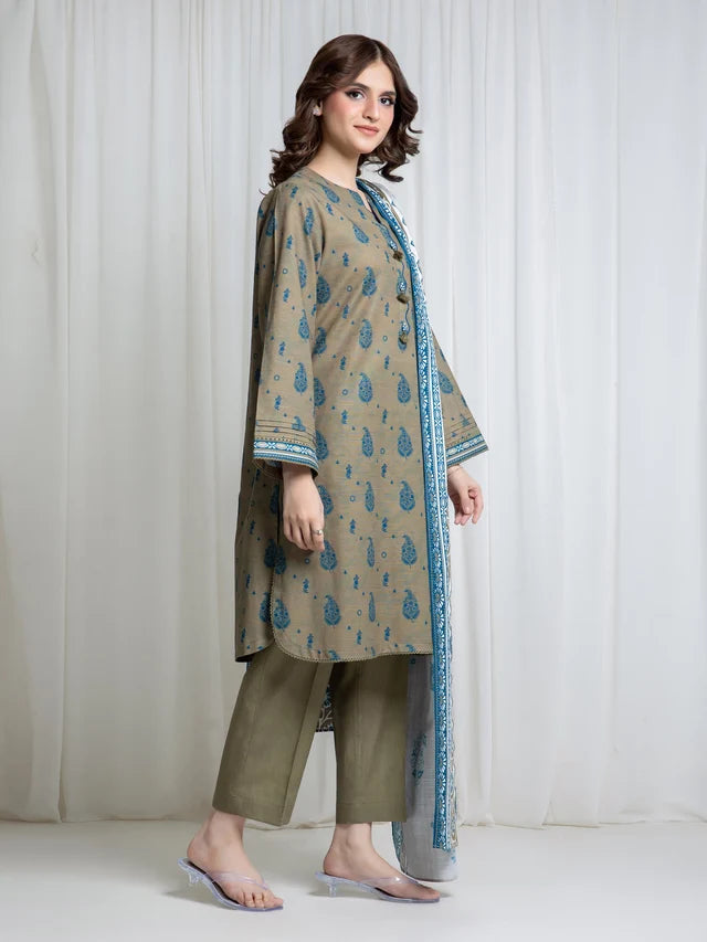 ALLURE | Unstitched 3PC Khaddar - EWU6A3-37062-3P