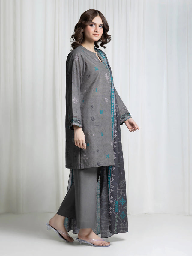 ALLURE | Unstitched 3PC Khaddar - EWU6A3-37046-3P