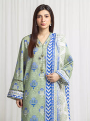 MERAK ZARI | Unstitched 3PC lawn EWU6M6-060-3P