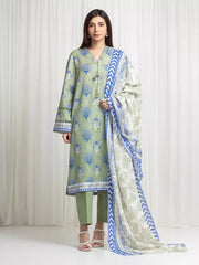 MERAK ZARI | Unstitched 3PC lawn EWU6M6-060-3P