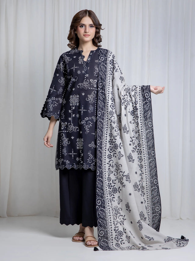 ALLURE | Unstitched 3PC Khaddar - EWU6A3-37042-3P