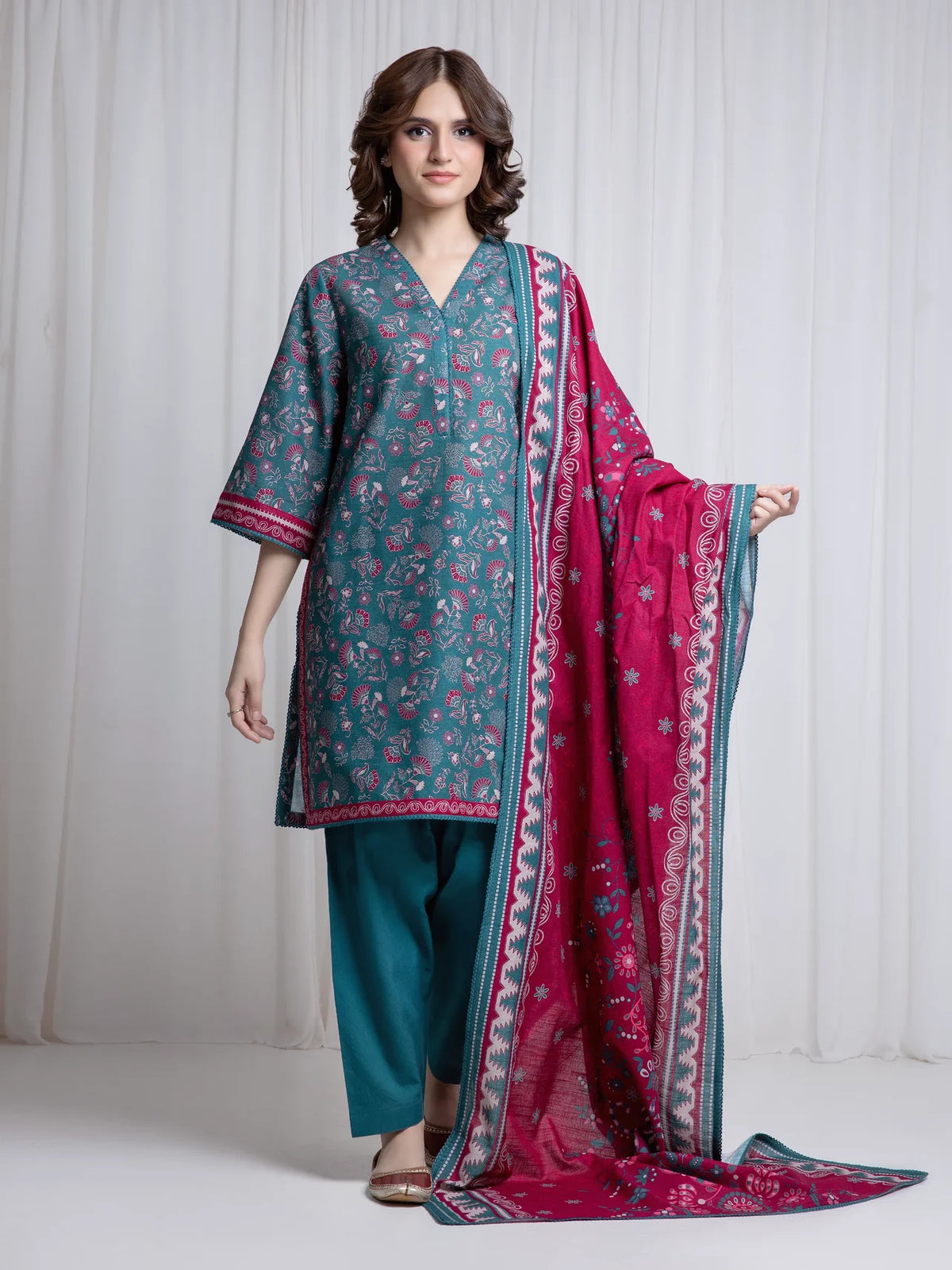 ALLURE | Unstitched 3PC Khaddar - EWU6A3-37043-3P