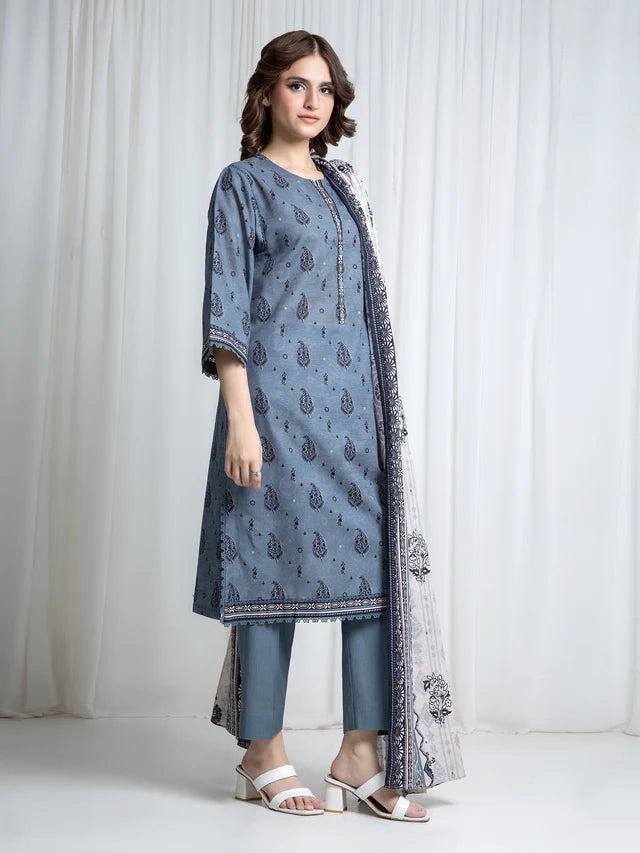 ALLURE | Unstitched 3PC Khaddar - EWU6A3-37063-3P