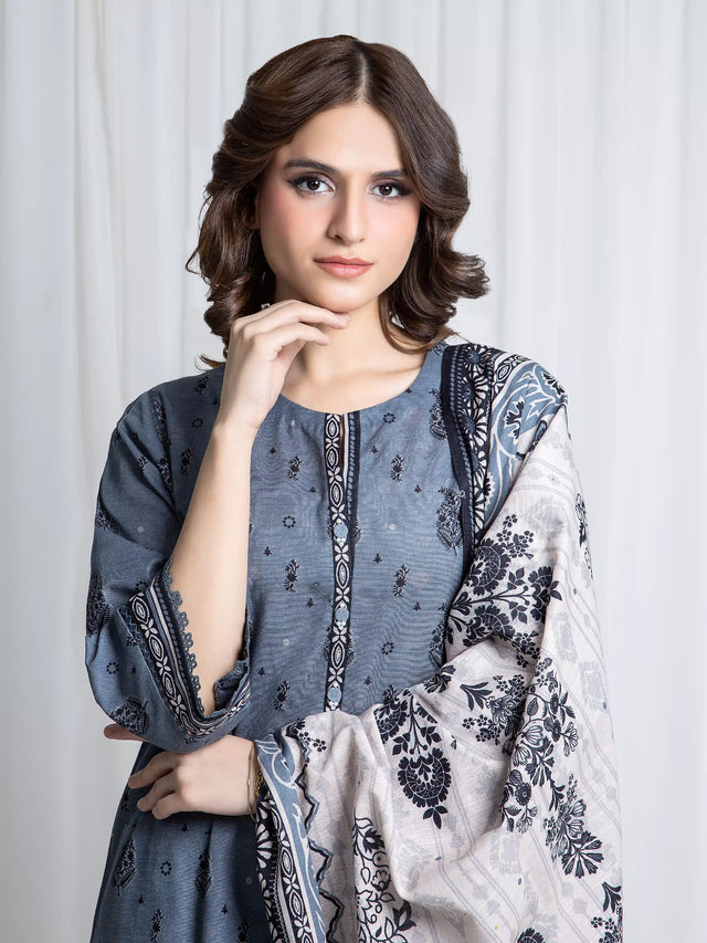 ALLURE | Unstitched 3PC Khaddar - EWU6A3-37063-3P