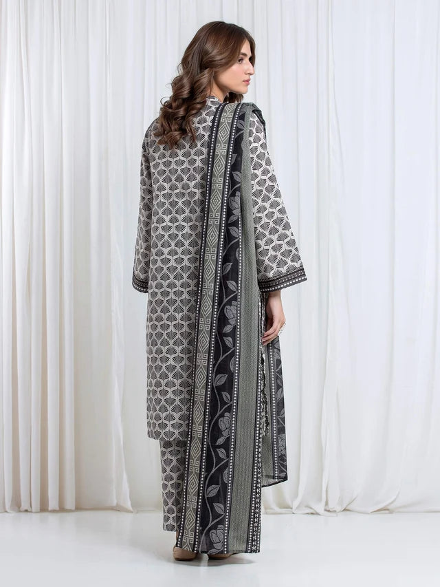 ALLURE | Unstitched 3PC Khaddar - EWU6A3-37184-3P