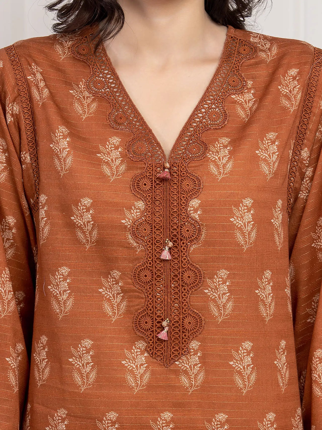 MERAK ZARI | Unstitched 3PC lawn EWU6M6-007-3P