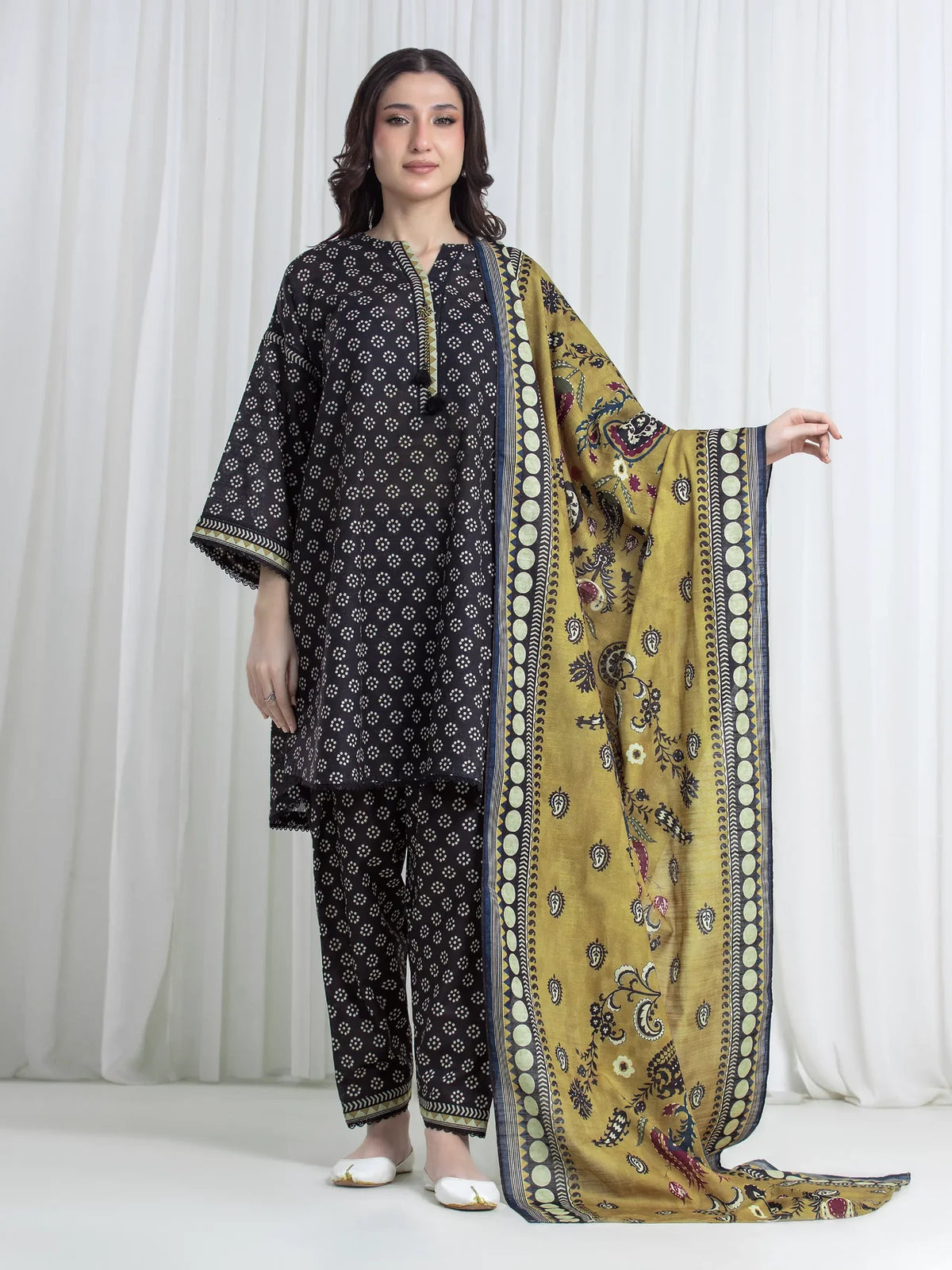 ALLURE | Unstitched 3PC Khaddar - EWU6A3-37181-3P