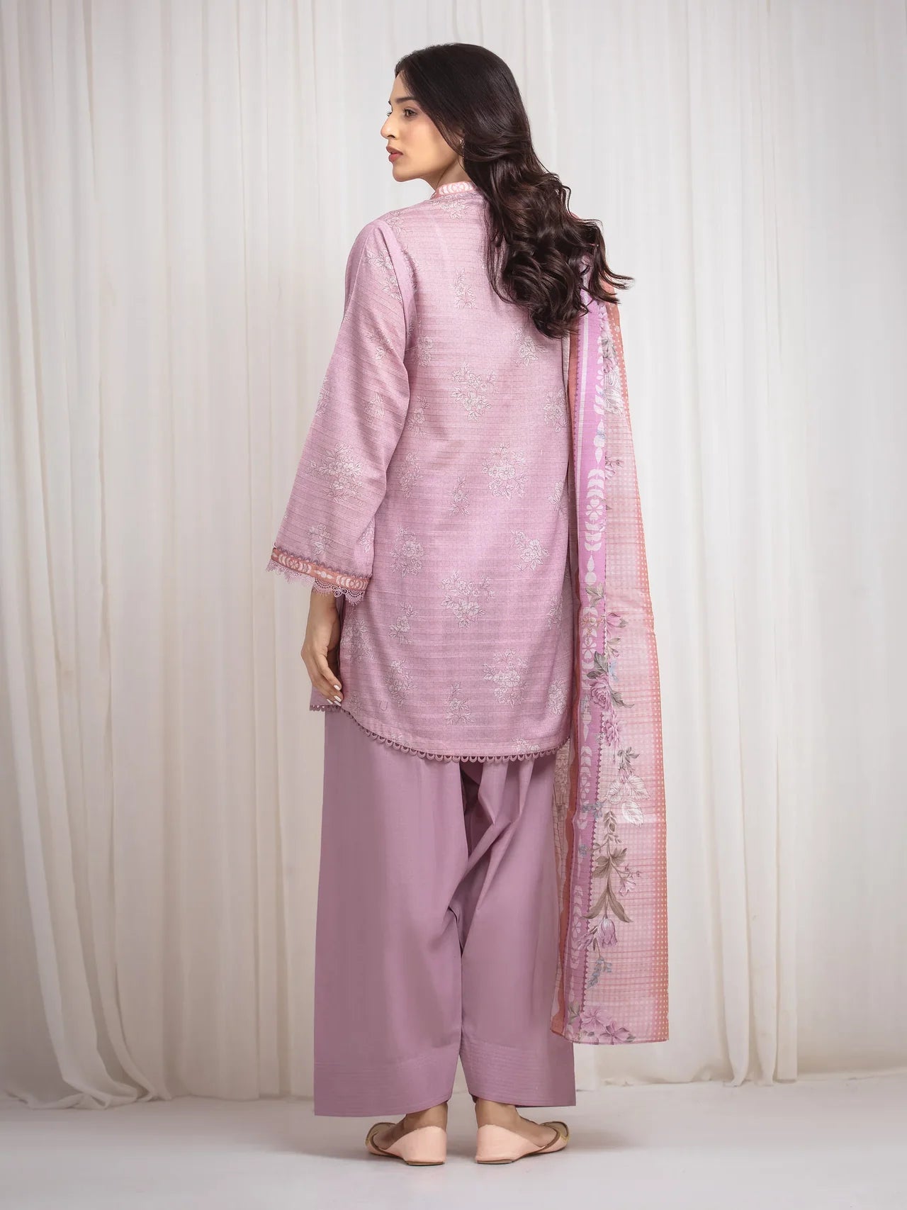 MERAK ZARI | Unstitched 3PC lawn  EWU6M6-021-3P