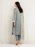 MERAK ZARI | Unstitched 3PC lawn  EWU6M6-023-3P