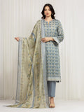 MERAK ZARI | Unstitched 3PC lawn  EWU6M6-023-3P
