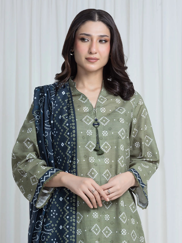 ALLURE | Unstitched 3PC Khaddar - EWU6A3-37189-3P