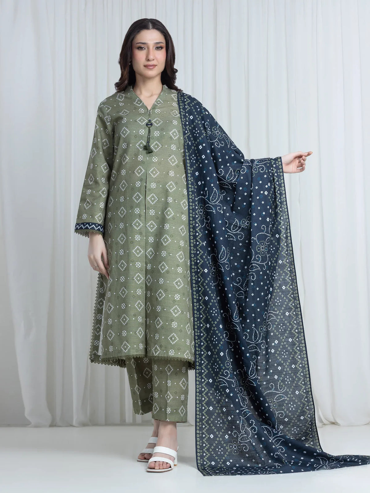 ALLURE | Unstitched 3PC Khaddar - EWU6A3-37189-3P