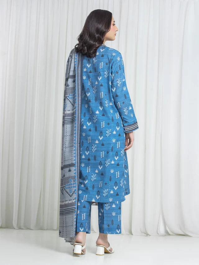 ALLURE | Unstitched 3PC Khaddar - EWU6A3-37183-3P
