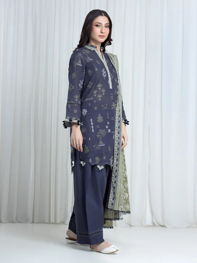 ALLURE | Unstitched 3PC Khaddar - EWU6A3-37112-3P