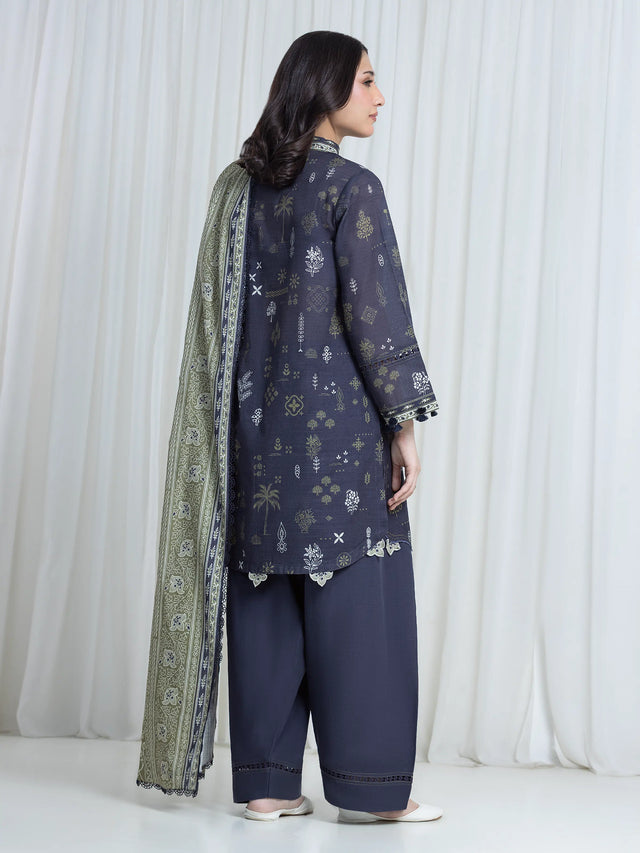 ALLURE | Unstitched 3PC Khaddar - EWU6A3-37112-3P