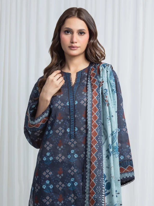 ALLURE | Unstitched 3PC Lawn - EWU6A1-36744-3P
