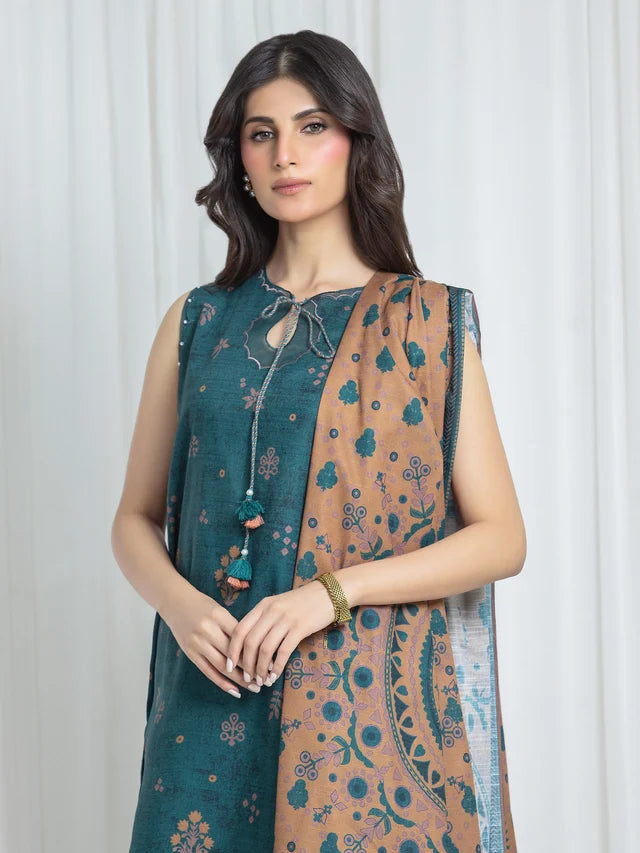 ALLURE | Unstitched 3PC Khaddar - EWU6A3-37045-3P