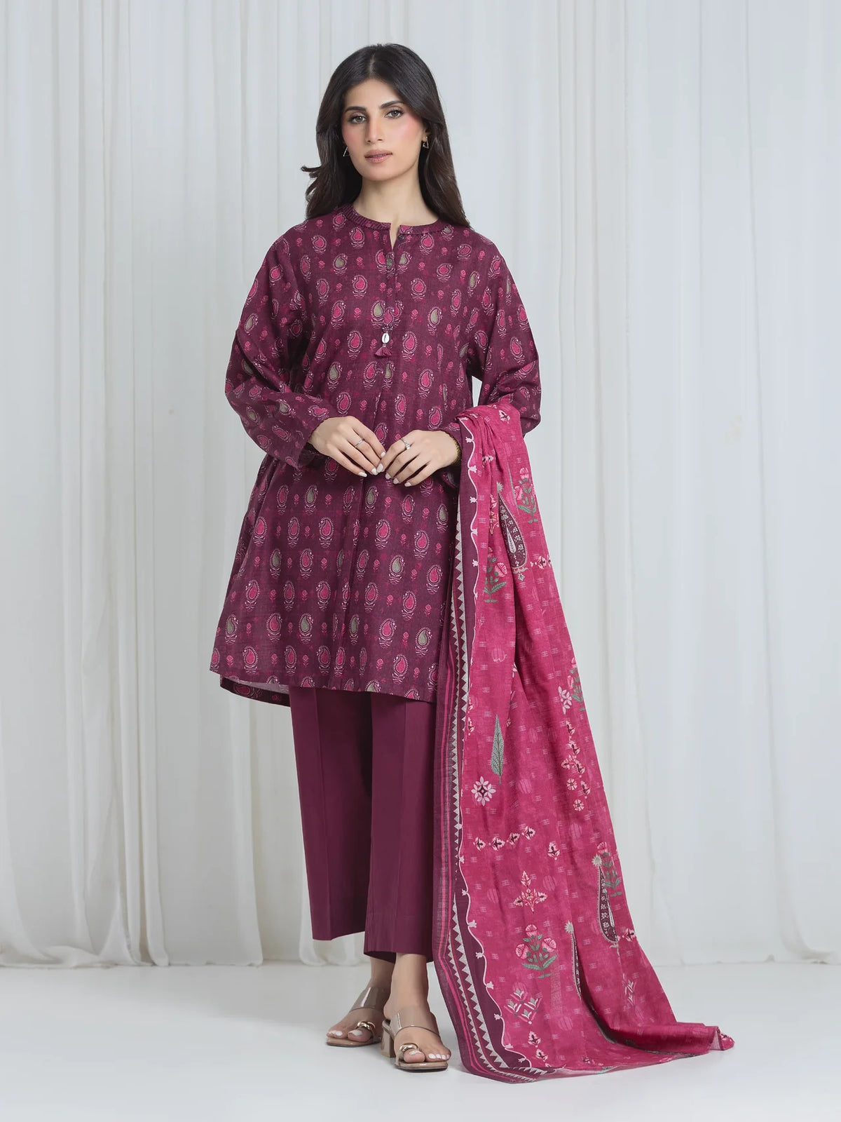 ALLURE | Unstitched 3PC Khaddar - EWU6A3-37064-3P
